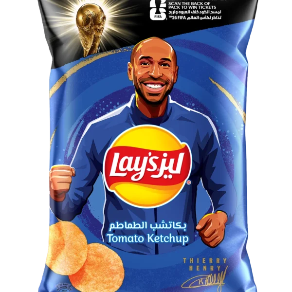 ليز رقائق البطاطس بالكاتشب 155-165 ج