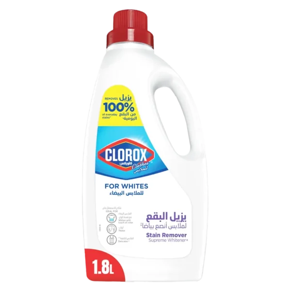 كلوركس سائل غسيل مزيل البقع للملابس البيضاء 1.8 لتر