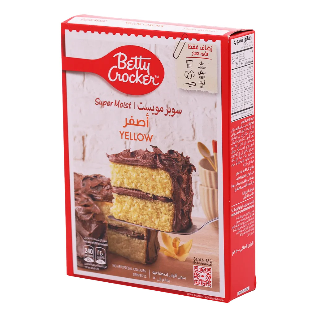 016000437906_1 بيتي كروكر خليط الكيك الأصفر 500 ج - الصورة 1