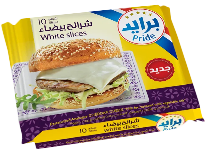 02dc6224-dec4-4838-ae4f-3b22aa008505 برايد شبيه جبنة شيدر شرائح بيضاء 200 ج - الصورة 1