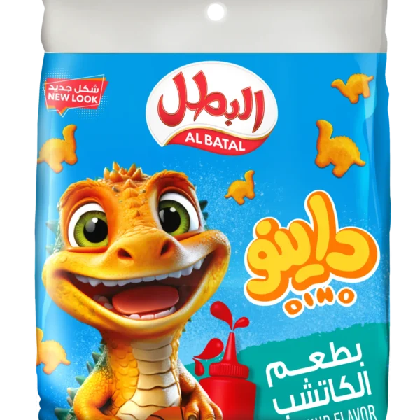 البطل داينو سناك الذرة بالكاتشب علبة 20 حبة 15ج