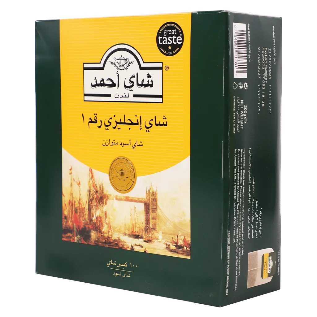 054881017817_1 أحمد شاي انجليزي 100 ظرف - الصورة 1