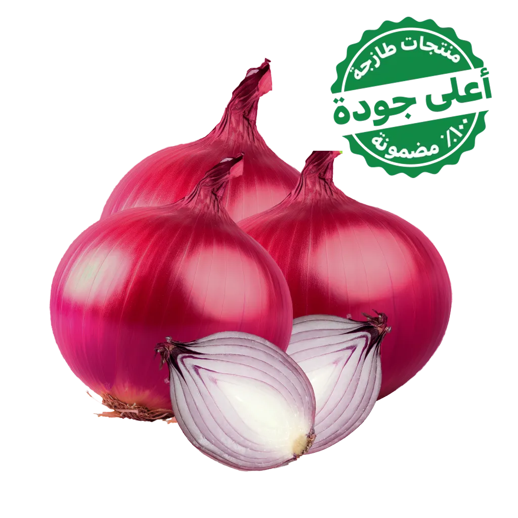 05e8fdd9-0aca-4c50-baf8-e2f734a6be33 بصل أحمر مستورد 1 كجم تقريبًا - الصورة 1