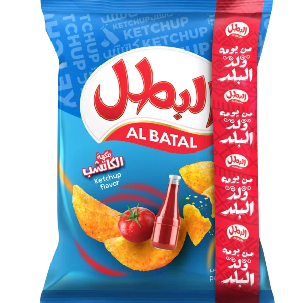 البطل رقائق بطاطس بالكاتشب 110 ج