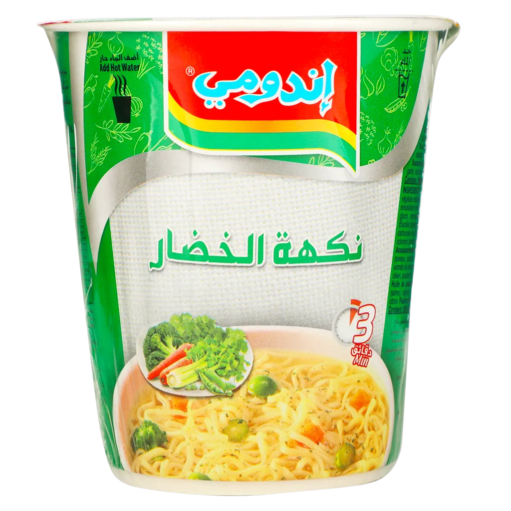 089686122169_1 اندومي نودلز كاسات بنكهة الخضار 60 ج - الصورة 1