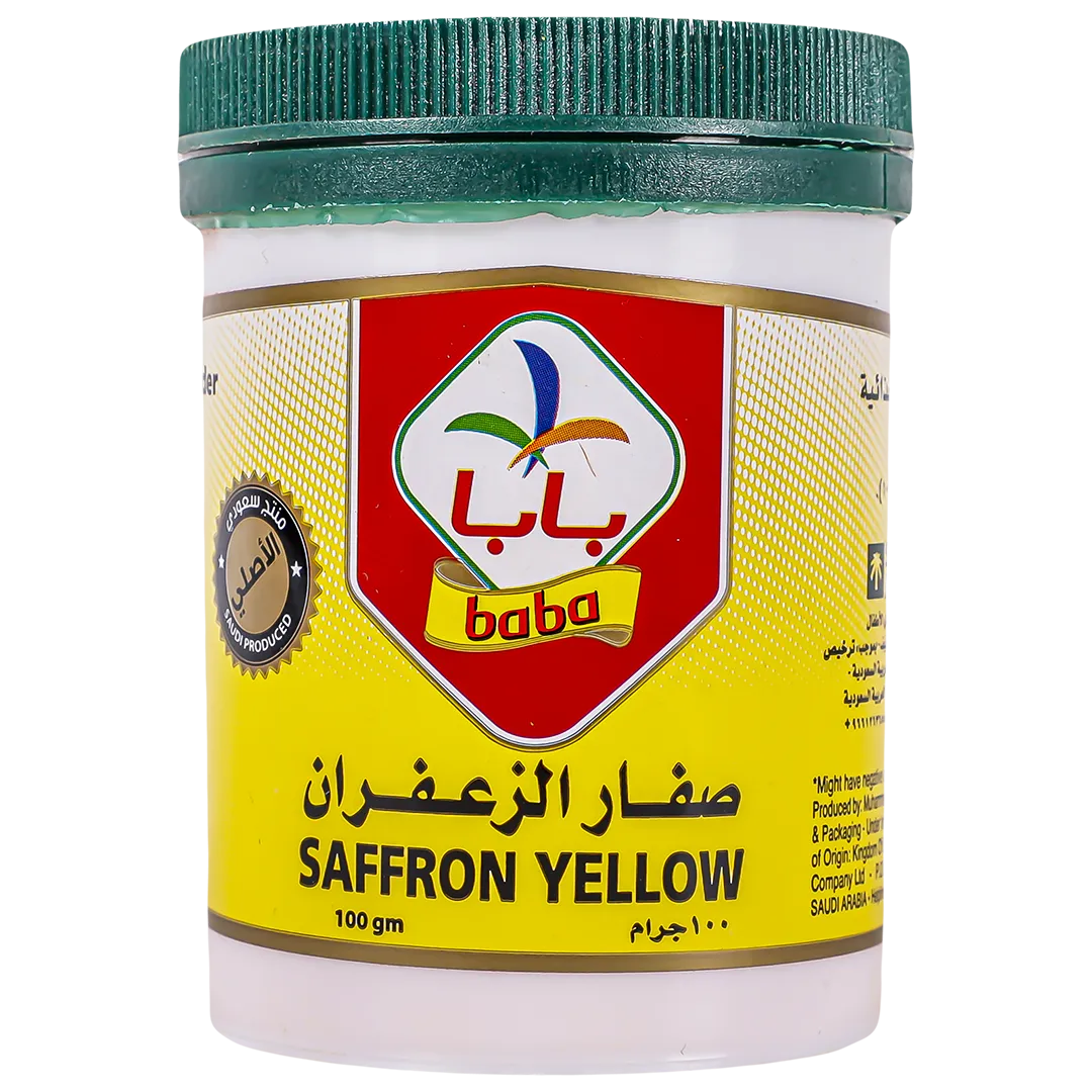 10096d4b-9715-4dea-914f-c2794679a1e6 بابا ملون طعام صفار الزعفران 100ج - الصورة 1