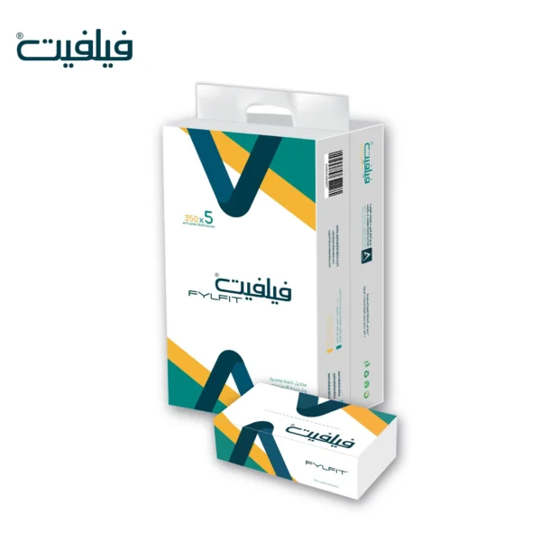 فيلفيت مناديل وجه ناعمه مجموعة من 5 قطع 350 منديل