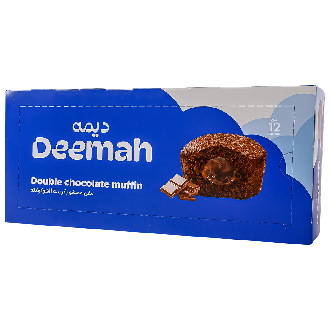158c94e5-59cb-470c-821e-40cca9720020 ديمه مفن محشو بكريمة الشوكولاته علبة 12 حبة 27 ج - الصورة 1
