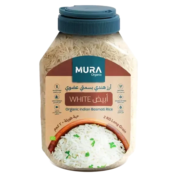 مورا أرز هندي بسمتي أبيض العضوي 2 كج