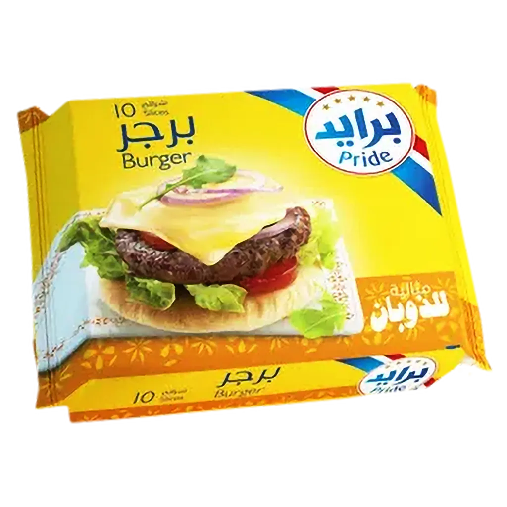 2365cc33-c967-4d17-8f18-132c5e48b673 برايد جبنة شيدر شرائح برجر 200 ج - الصورة 1