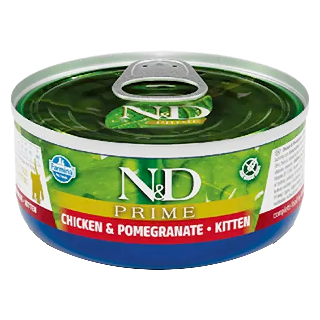 2558af20-25b7-478c-8c0f-5789c4de6762 فارمينا طعام رطب بالدجاج والرمان للقطط الصغيرة 70 ج - الصورة 1