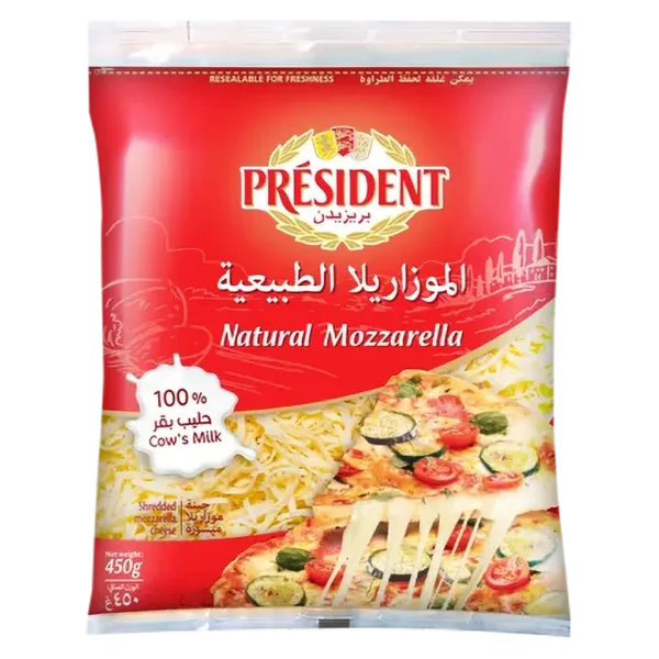 بريزيدن جبنة موزاريلا 450 ج
