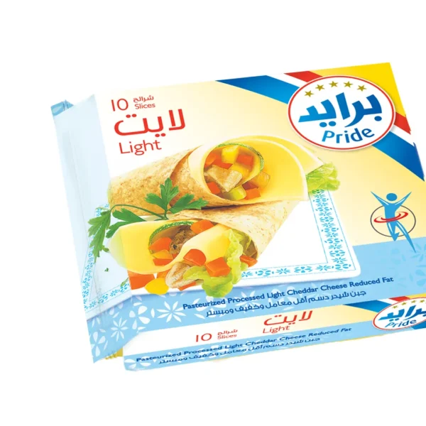 برايد جبنة شيدر شرائح لايت قليلة الدسم 200 ج