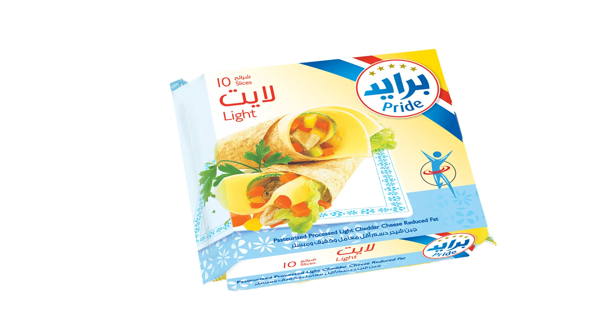 26ffd466-4268-4c53-915b-027542ae2778 برايد جبنة شيدر شرائح لايت قليلة الدسم 200 ج - الصورة 1