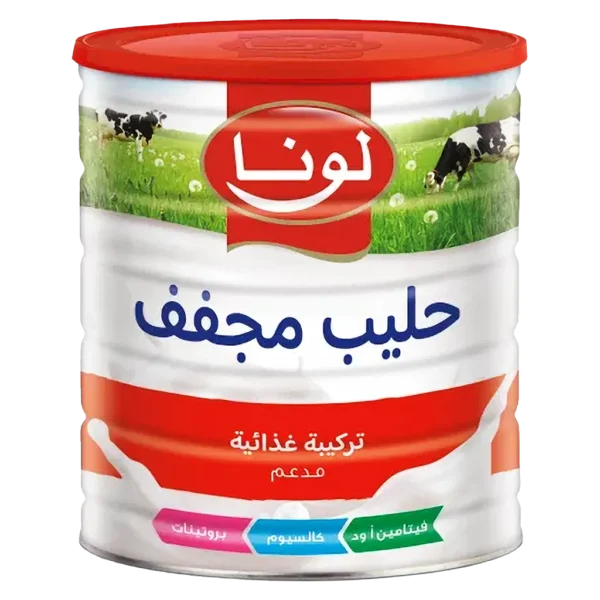 لونا علبة حليب بودرة مدعم كامل الدسم 2500 ج