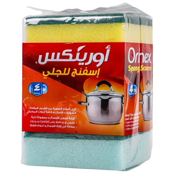 أورينكس اسفنج للجلي 4 حبه
