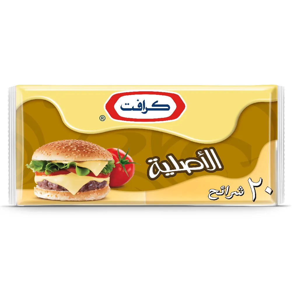 3aa9c385-29d5-42fe-94d6-fead232dc406 كرافت جبن شيدر 20 شريحة 400غ - الصورة 1