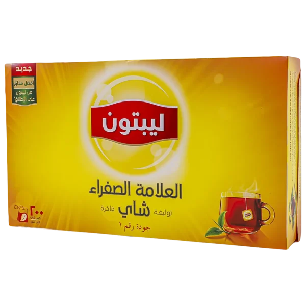 ليبتون شاي العلامة الصفراء أسود 200 كيس