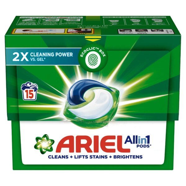 أريال الأصلي كبسولات غسيل All-in-1 ١٥ كبسولة للغسيل