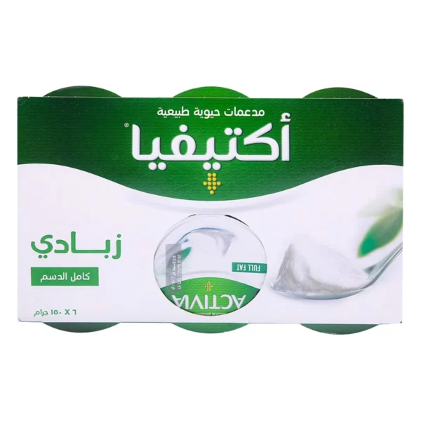 أكتيفيا زبادي كامل الدسم 6 حبات 150 ج