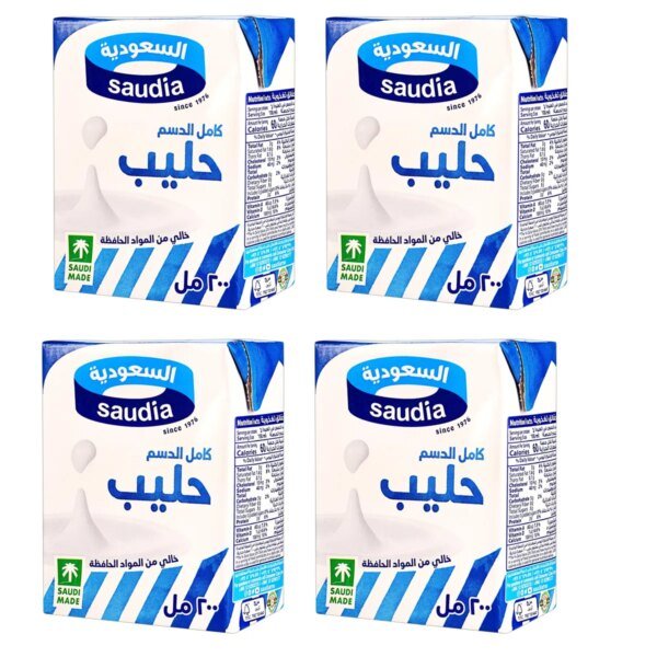 السعودية حليب كامل الدسم 4 حبة 200 مل