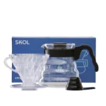 سكول مجموعة ادوات تحضير القهوة 4 قطع