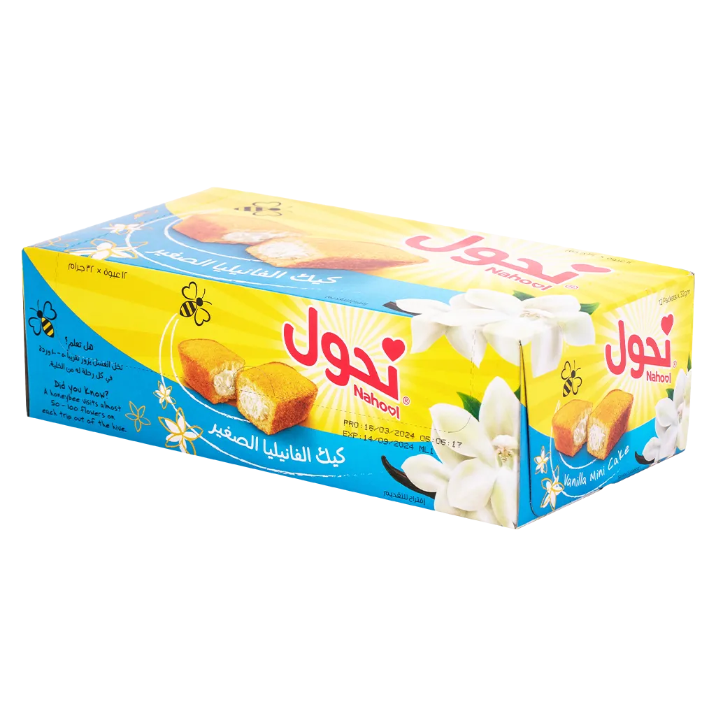 4fa31d91-0d6f-4f87-b360-ceaa6862ce95 نحول كيك صغير بالفانيلا 12 حبه 32 ج - الصورة 1