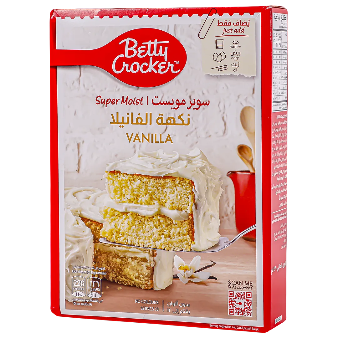 5010084907862_1 بيتي كروكر خليط كيك فانيليا 430 ج - الصورة 1