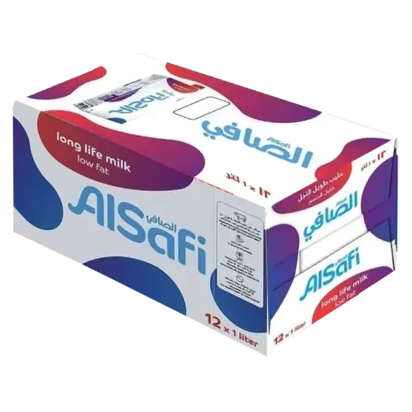 الصافي حليب طويل الأجل قليل الدسم 12 حبة 1 لتر