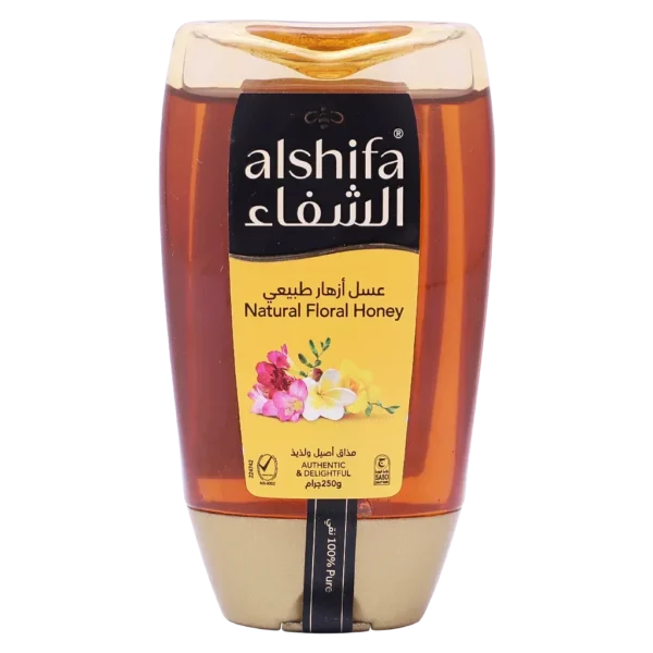 الشفاء عسل أزهار طبيعي ضغاط 250 ج