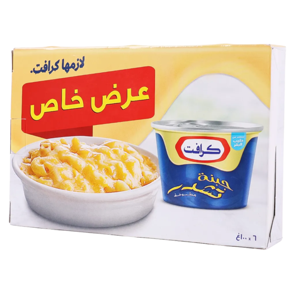 كرافت قالب جبن شيدر6 حبات 100 ج