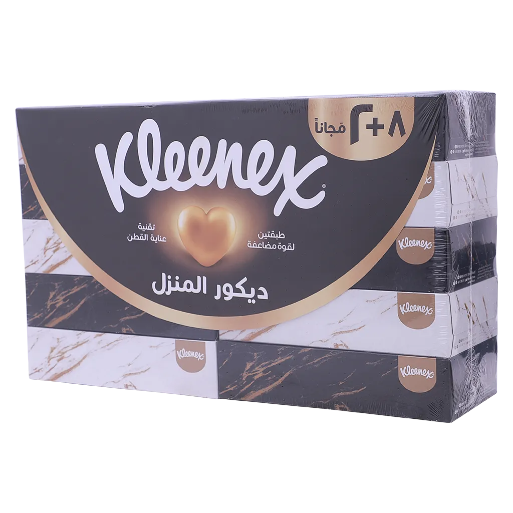 6085015560927_1 كلينكس مناديل للوجه بتصميم عربي 8 + 2 مجانا 70 منديلًا - الصورة 1
