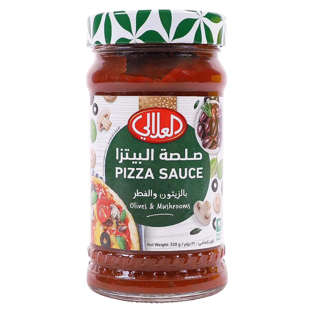617950600541_1 العلالي صلصة البيتزا بالزيتون والفطر 320 ج - الصورة 1