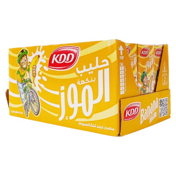 كي دي دي حليب بالموز 18 حبة 180 مل