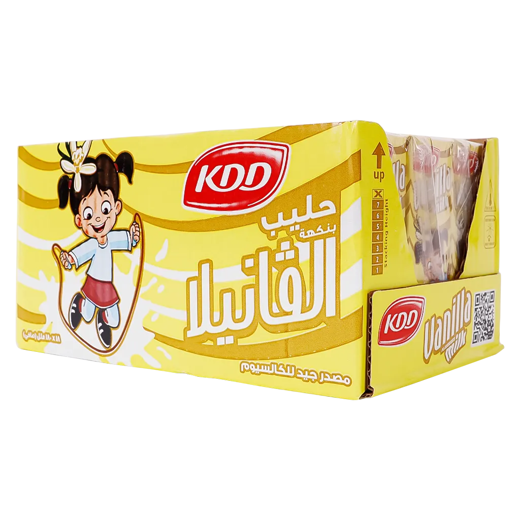 6271002190424_1 كي دي دي حليب بالفانيليا 18 حبة 180 مل - الصورة 1