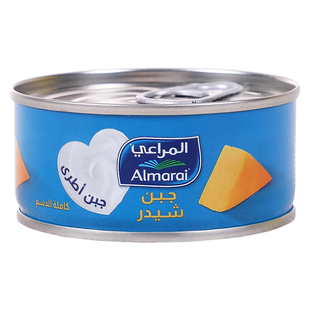 6281007168205_1 المراعي قالب جبنة شيدر كاملة الدسم 113 ج - الصورة 1
