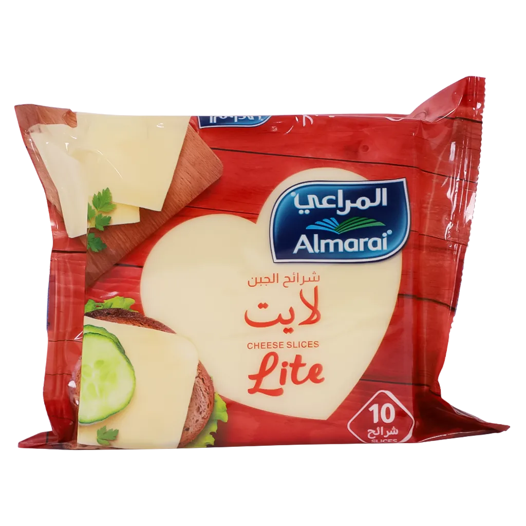 6281007184489_1 المراعي شرائح الجبنة قليلة الدسم 10 شرائح 200 ج - الصورة 1