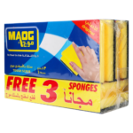 موجي سلك بالاسفنجة لغسيل الصحون 6 + 3 مجانا