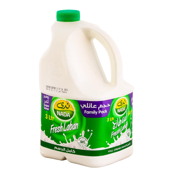 ندى لبن كامل الدسم 3 لتر