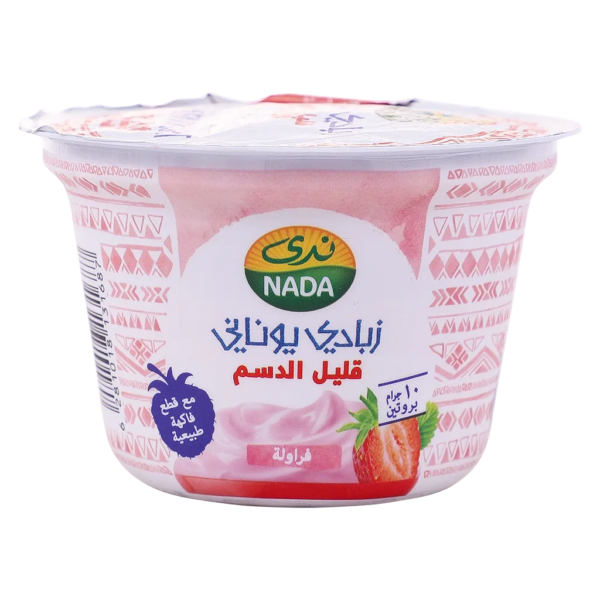 ندى زبادي يوناني قليل الدسم فراولة 160ج