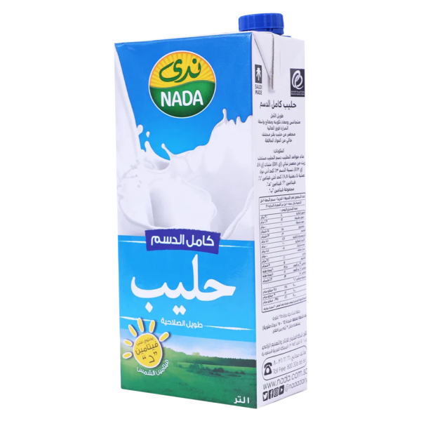 ندى حليب كامل الدسم 1 لتر