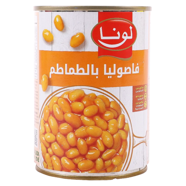 لونا فاصوليا بالطماطم 380 ج