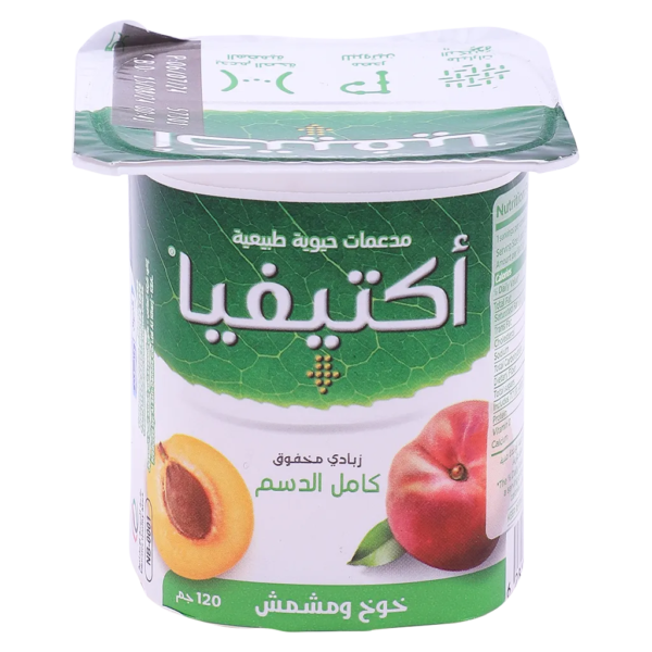 أكتيفيا زبادي بالخوخ والمشمش 120 ج