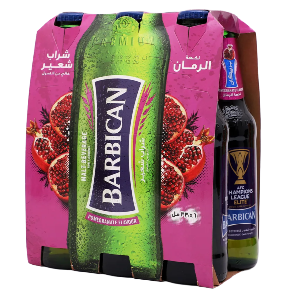 باربيكان مشروب شعير نكهه الرمان 6 حبات 330 مل