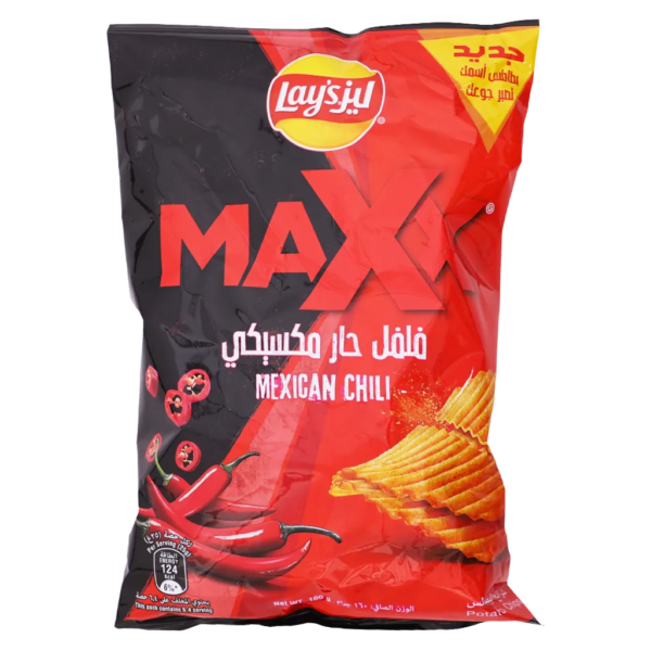 ليز ماكس رقائق البطاطس بالفلفل الحار مكسيكي 155ج