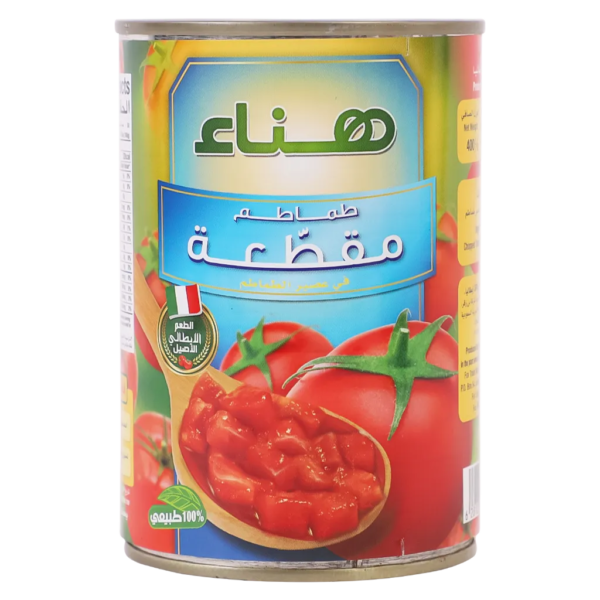 هناء طماطم مقطعة في عصير طماطم 400 ج