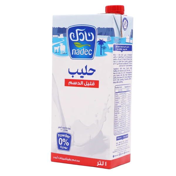 نادك حليب قليل الدسم طويل الأجل 1 لتر