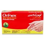 أورينكس قفازات بدون بودرة كبير 100 حبه