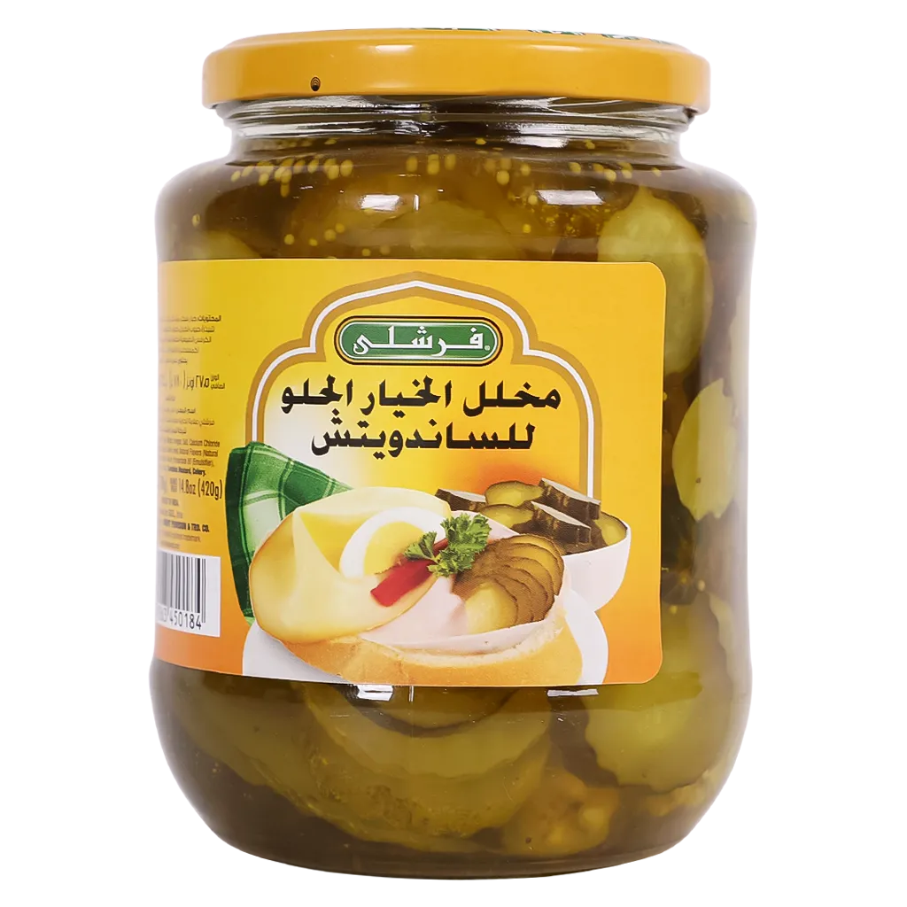 6281063450184_1 فرشلي مخلل خيار حلو للسندوتش 780ج - الصورة 1
