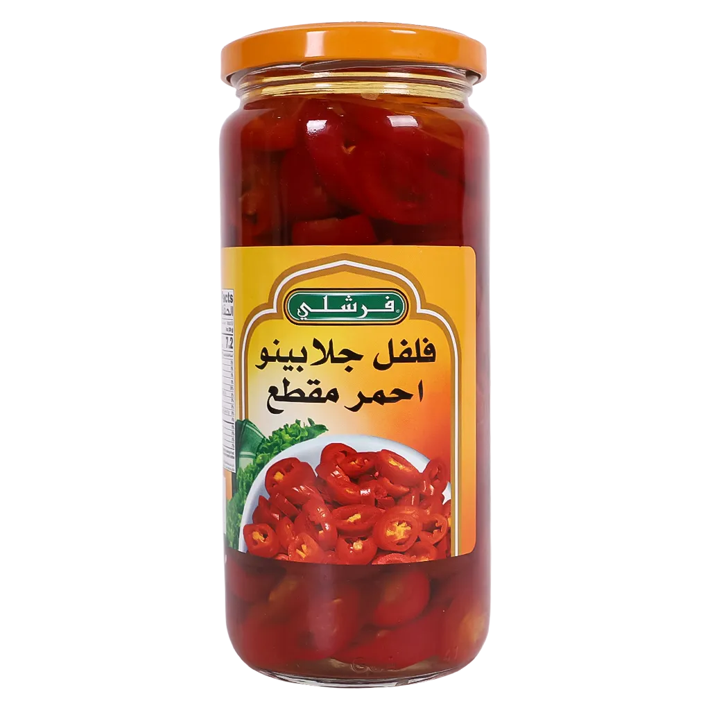 6281063883357_1 فرشلي فلفل جلابينو احمر شرائح 454 ج - الصورة 1